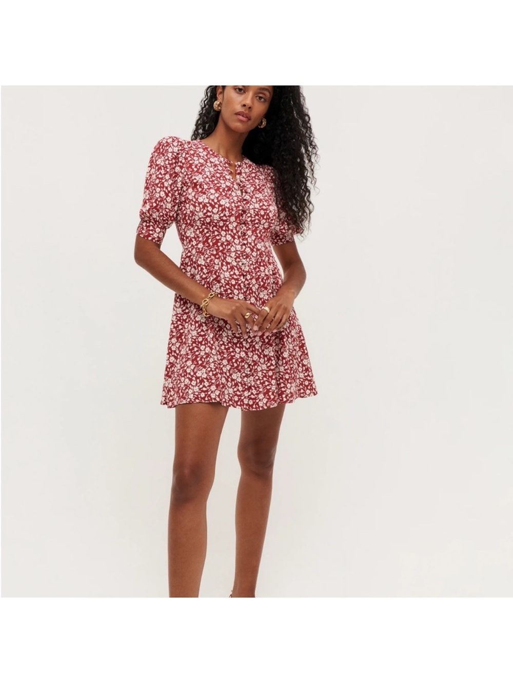 Reformation Laylin Dress in Flower Girl